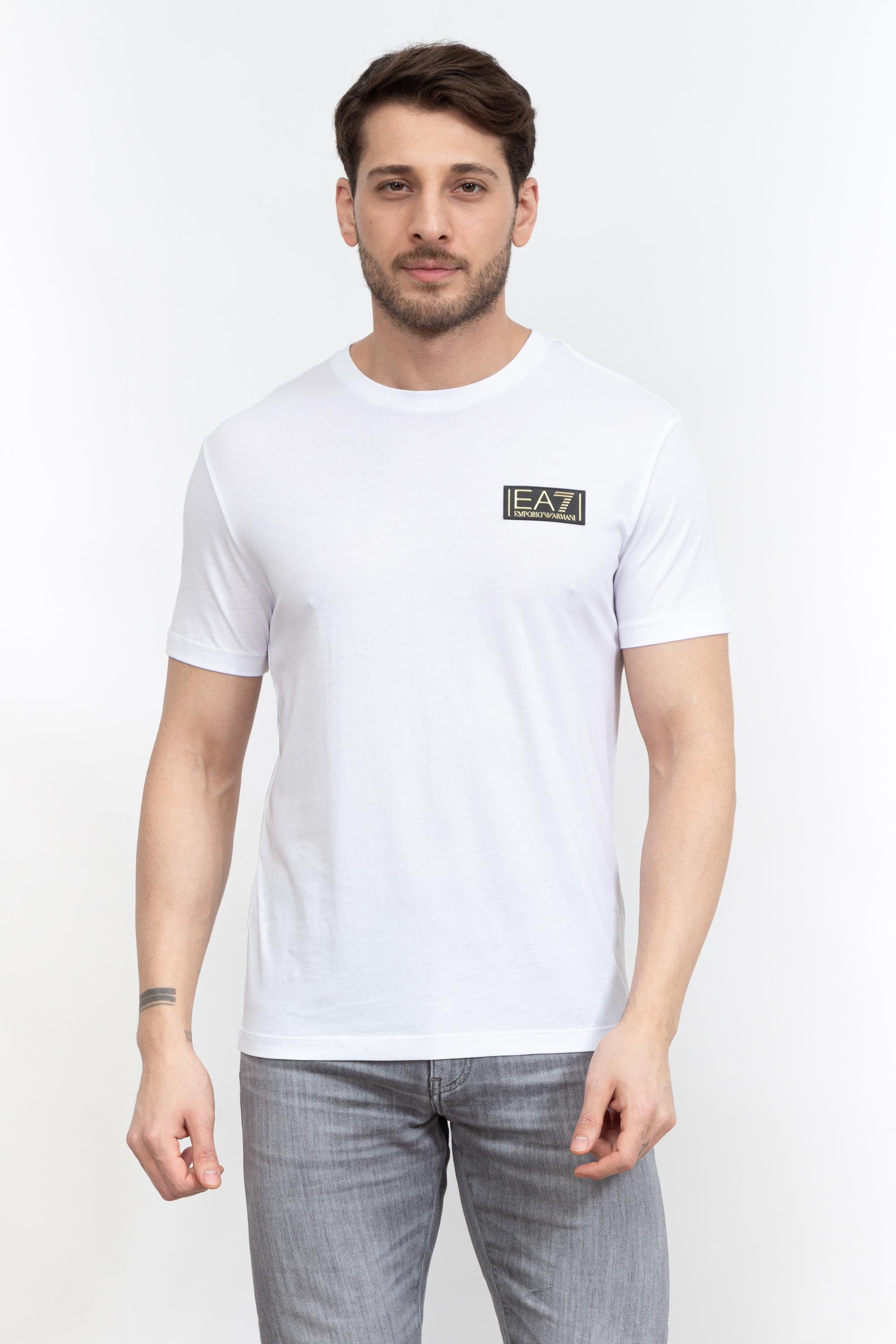 EA7 Erkek Bisiklet Yaka T-Shirt