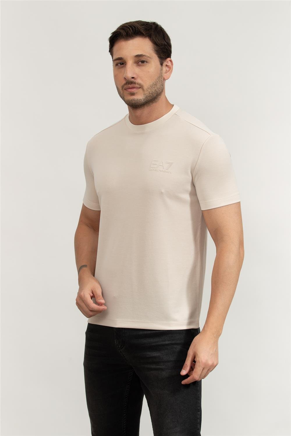 EA7 Erkek Bisiklet Yaka T-Shirt