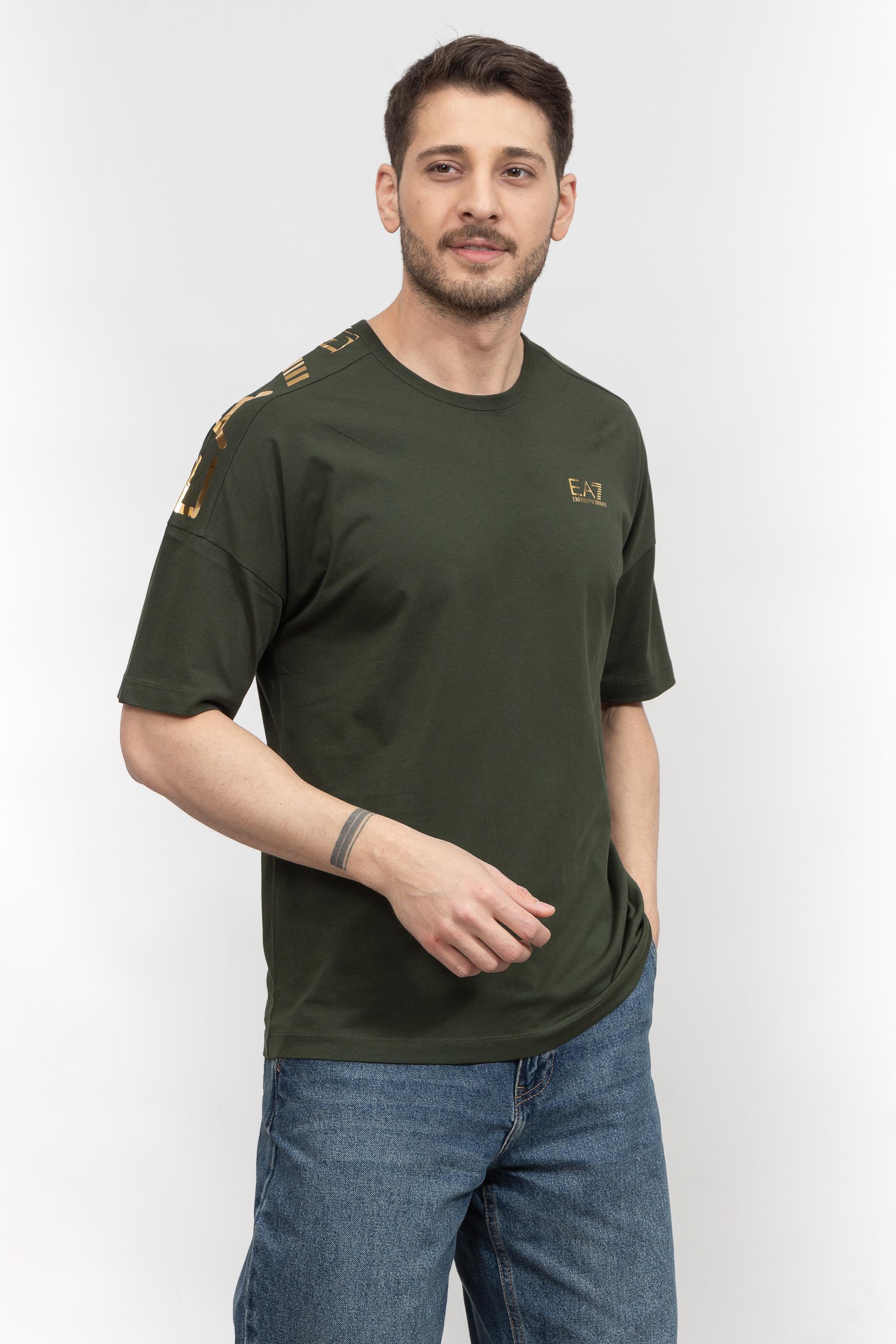 EA7 Erkek Bisiklet Yaka T-Shirt