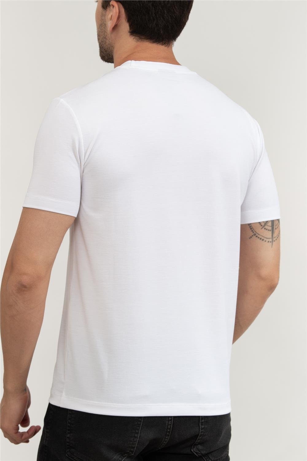 EA7 Erkek Bisiklet Yaka T-Shirt