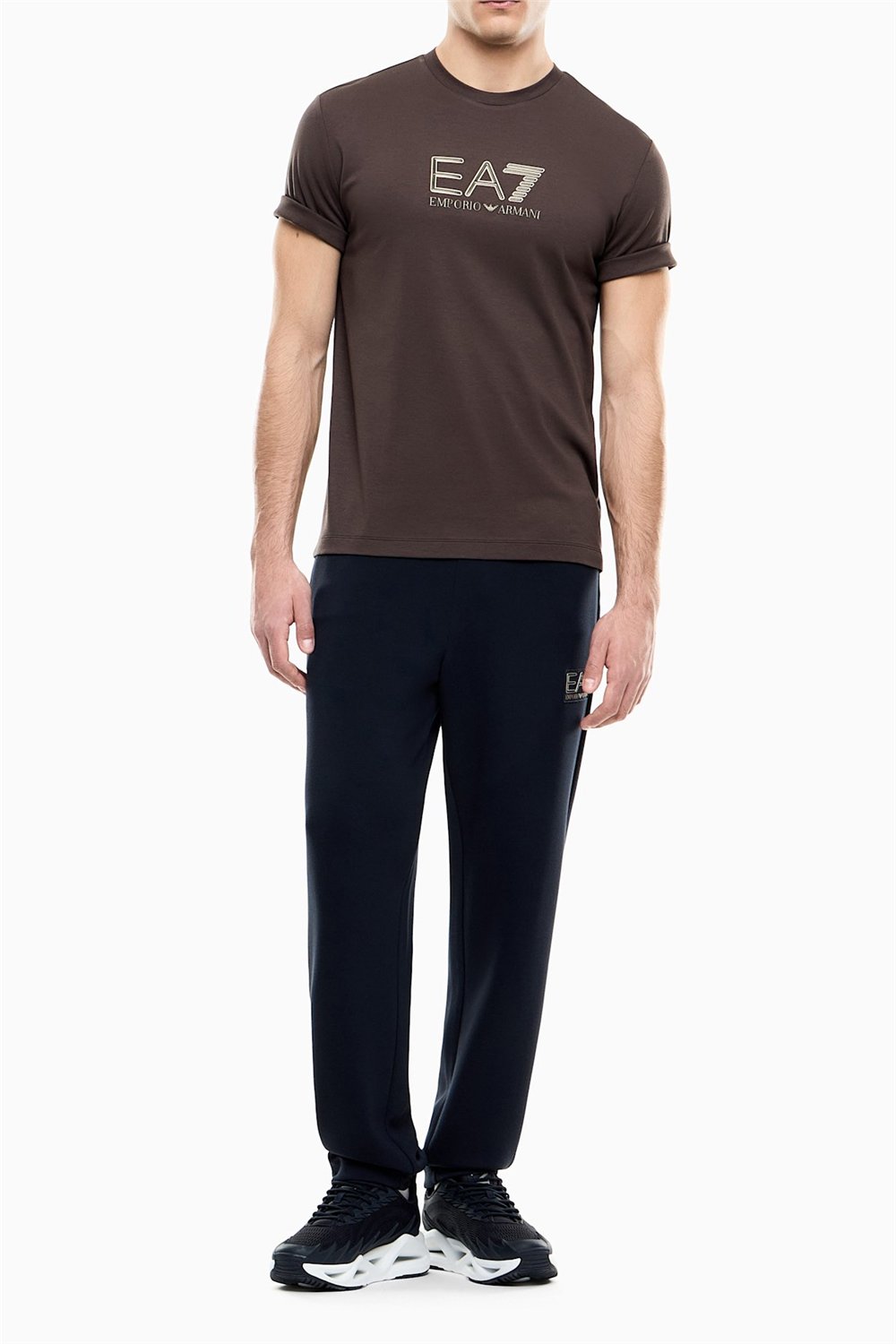 EA7 Erkek Bisiklet Yaka T-Shirt