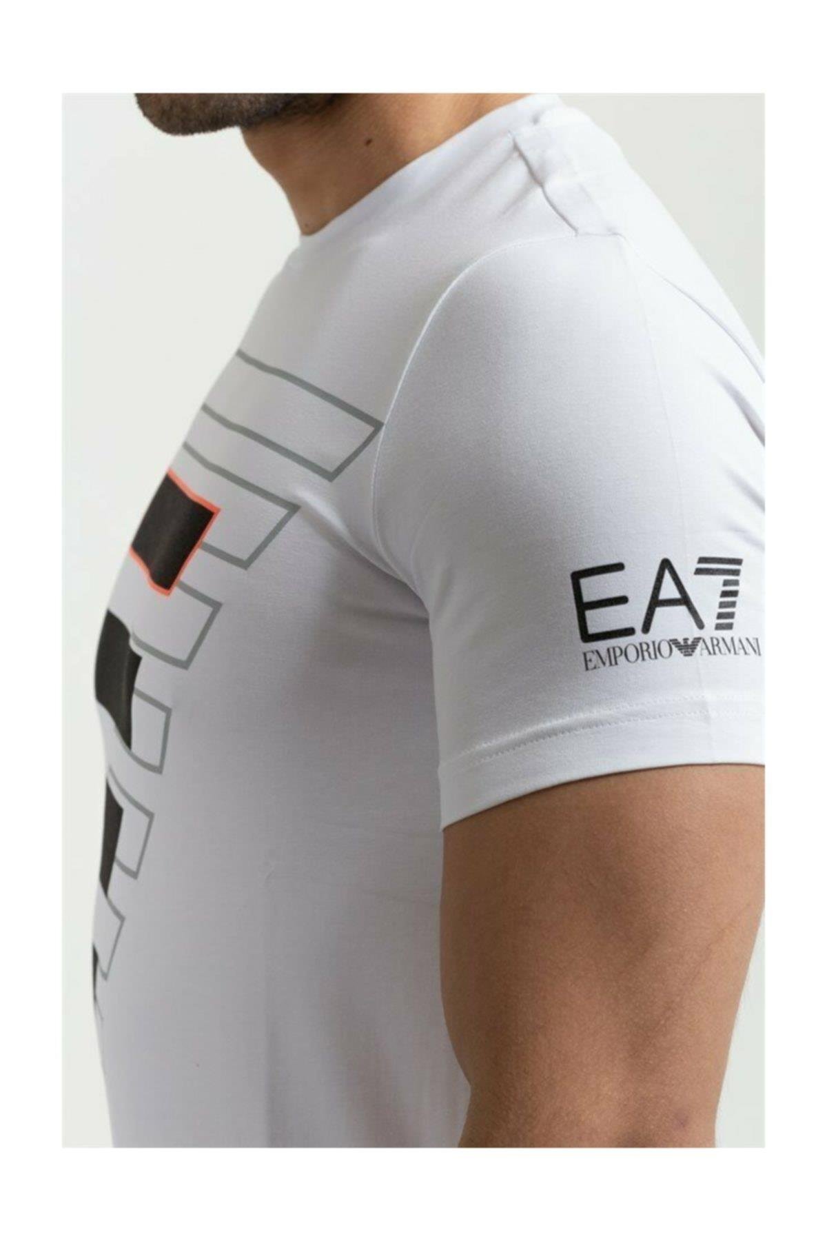 EA7 Erkek Bisiklet Yaka T-Shirt