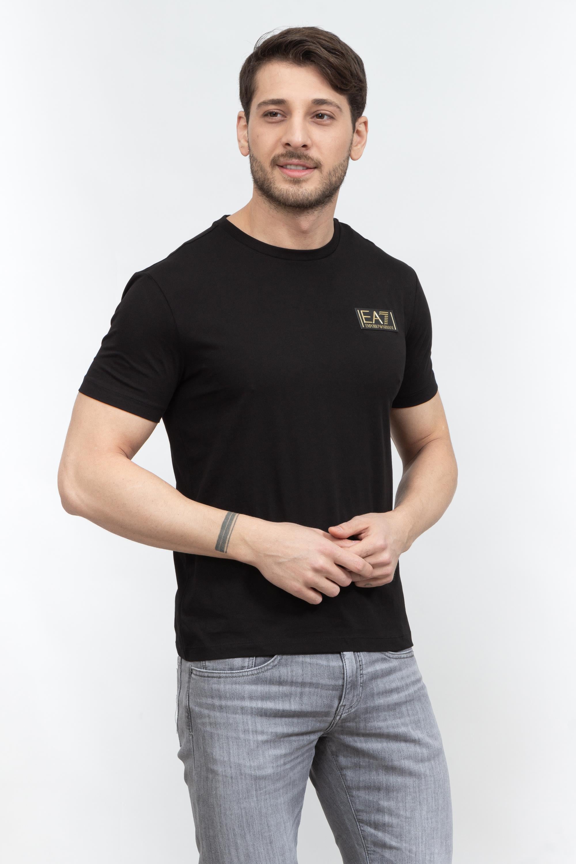 EA7 Erkek Bisiklet Yaka T-Shirt