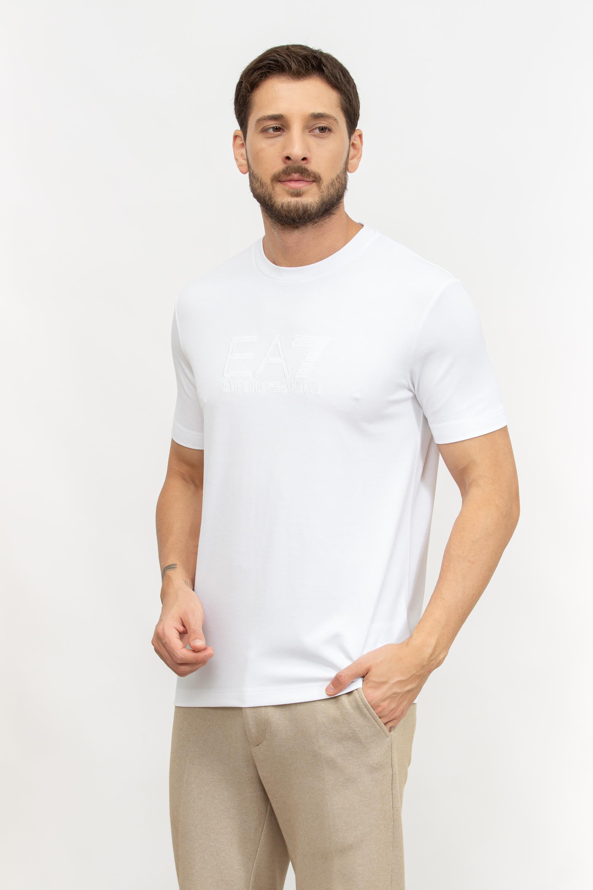EA7 Erkek Bisiklet Yaka T-Shirt
