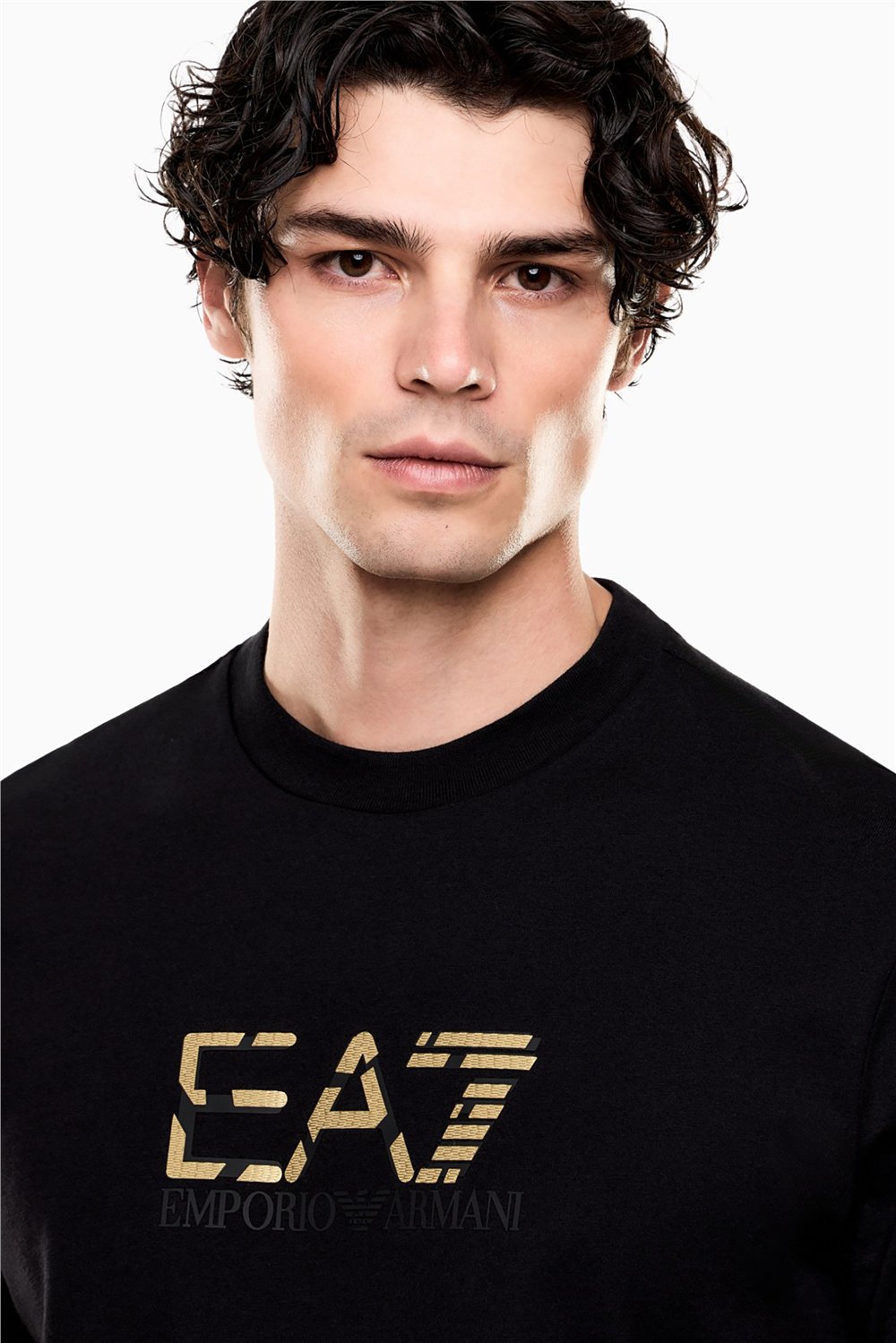 EA7 Erkek Bisiklet Yaka T-Shirt