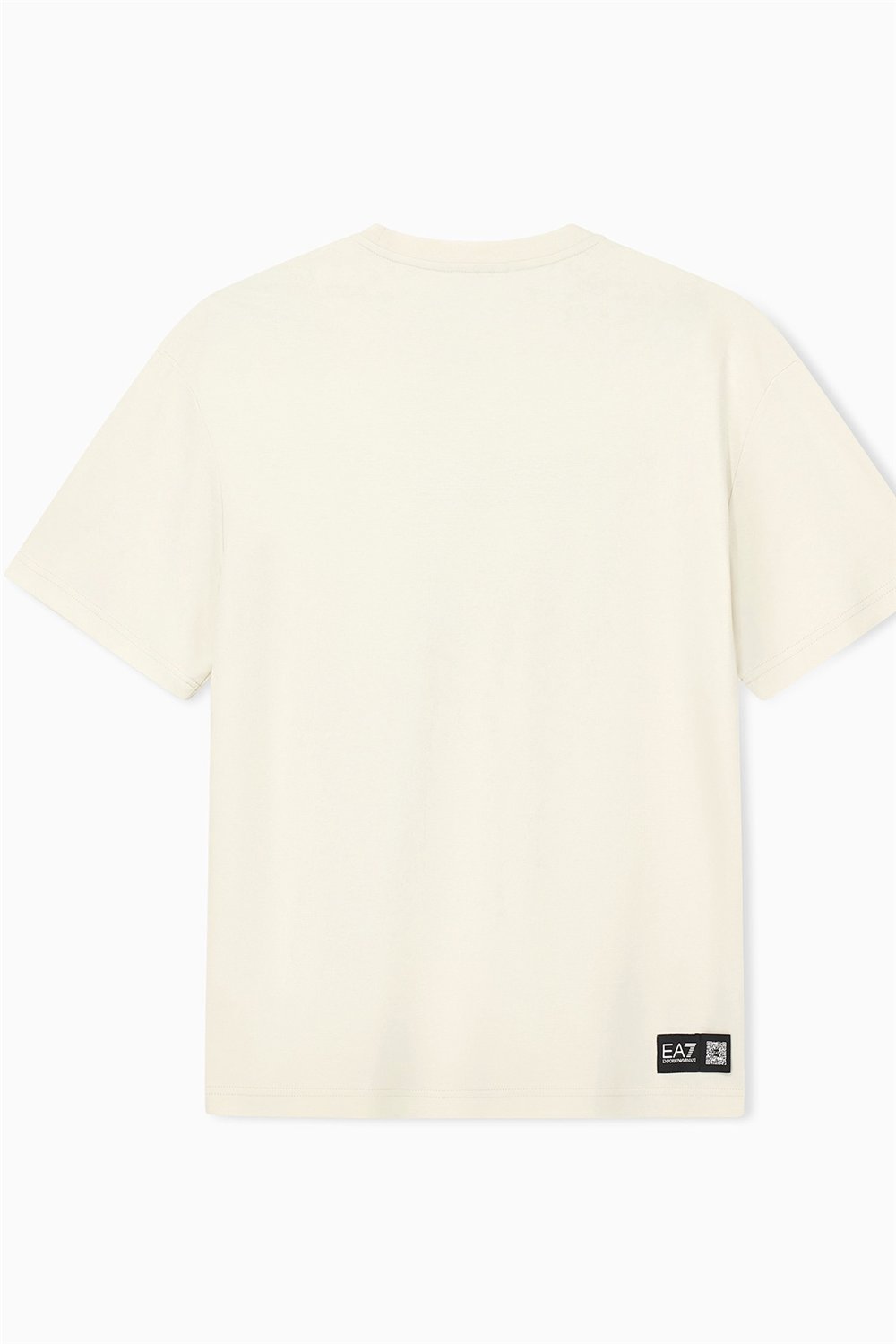 EA7 Erkek Bisiklet Yaka T-Shirt Bej