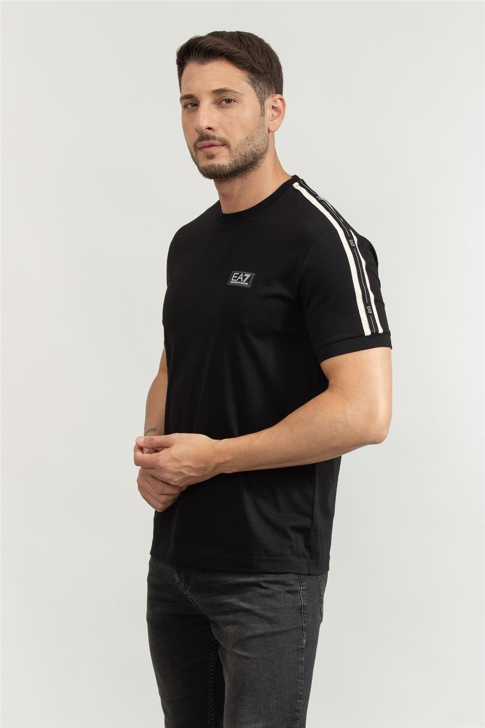 EA7 Erkek Bisiklet Yaka T-Shirt