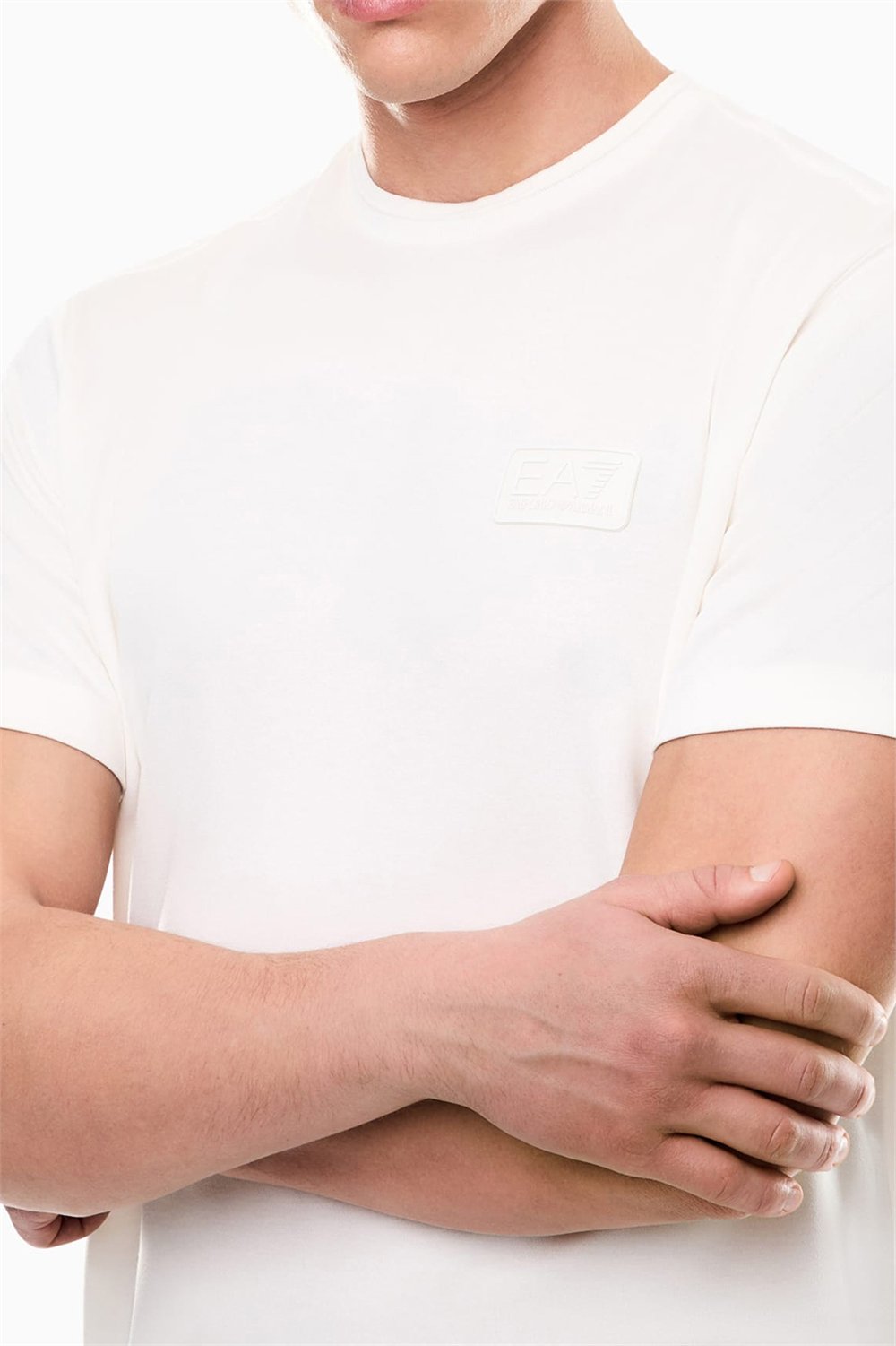 EA7 Erkek Bisiklet Yaka T-Shirt Çok Renkli