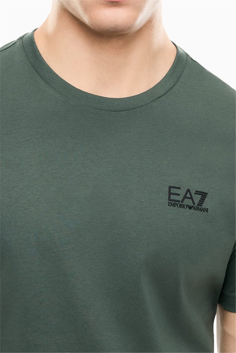 EA7 Erkek Bisiklet Yaka T-Shirt Çok Renkli