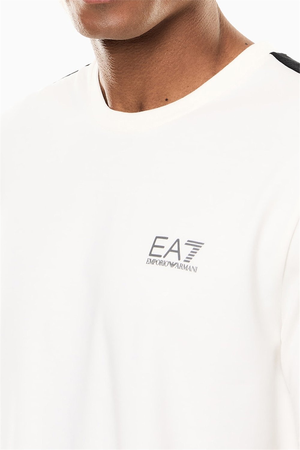EA7 Erkek Bisiklet Yaka T-Shirt Çok Renkli