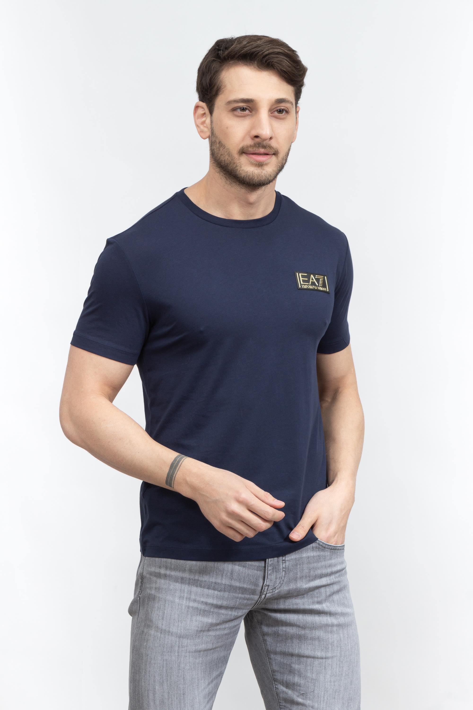 EA7 Erkek Bisiklet Yaka T-Shirt