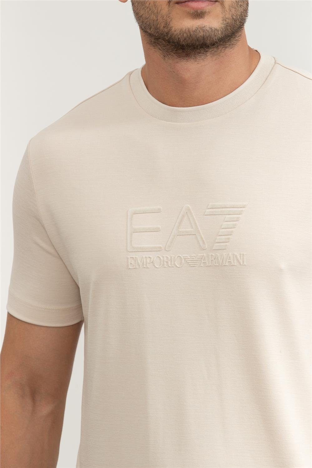 EA7 Erkek Bisiklet Yaka T-Shirt
