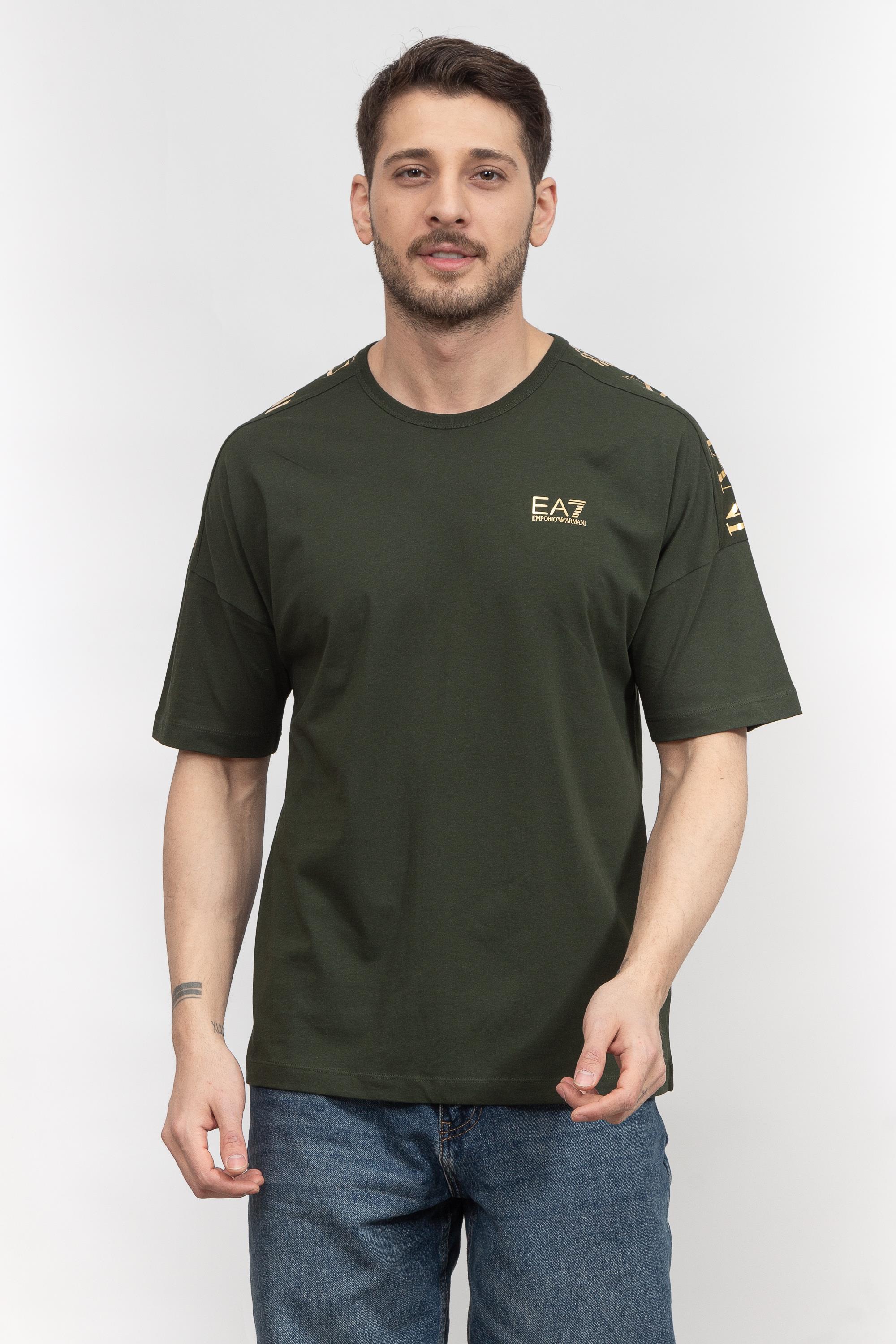 EA7 Erkek Bisiklet Yaka T-Shirt