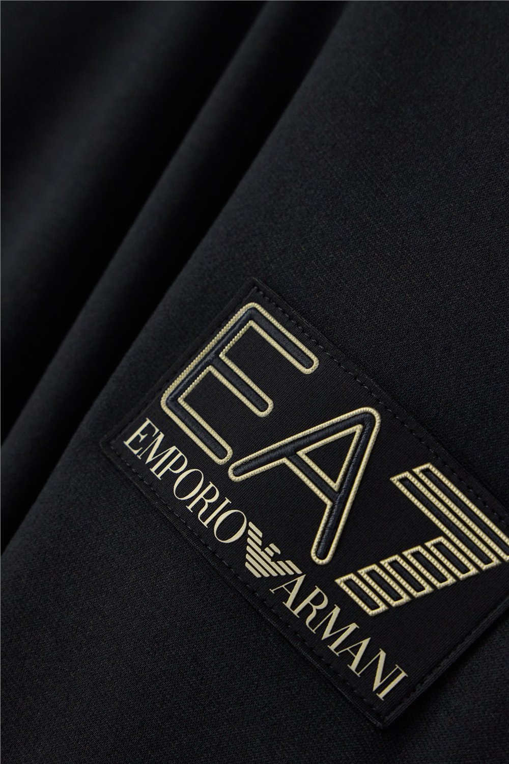 EA7 Erkek Bisiklet Yaka T-Shirt Siyah