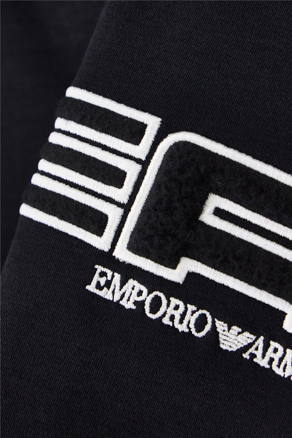 EA7 Erkek Bisiklet Yaka T-Shirt Siyah