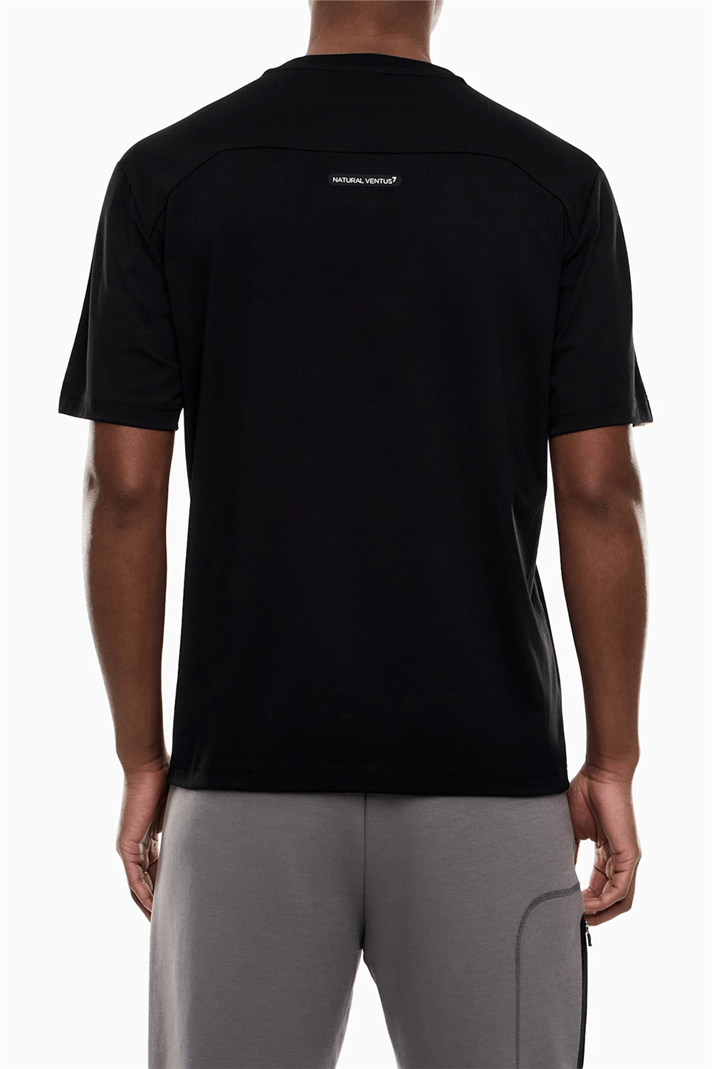 EA7 Erkek Bisiklet Yaka T-Shirt Siyah