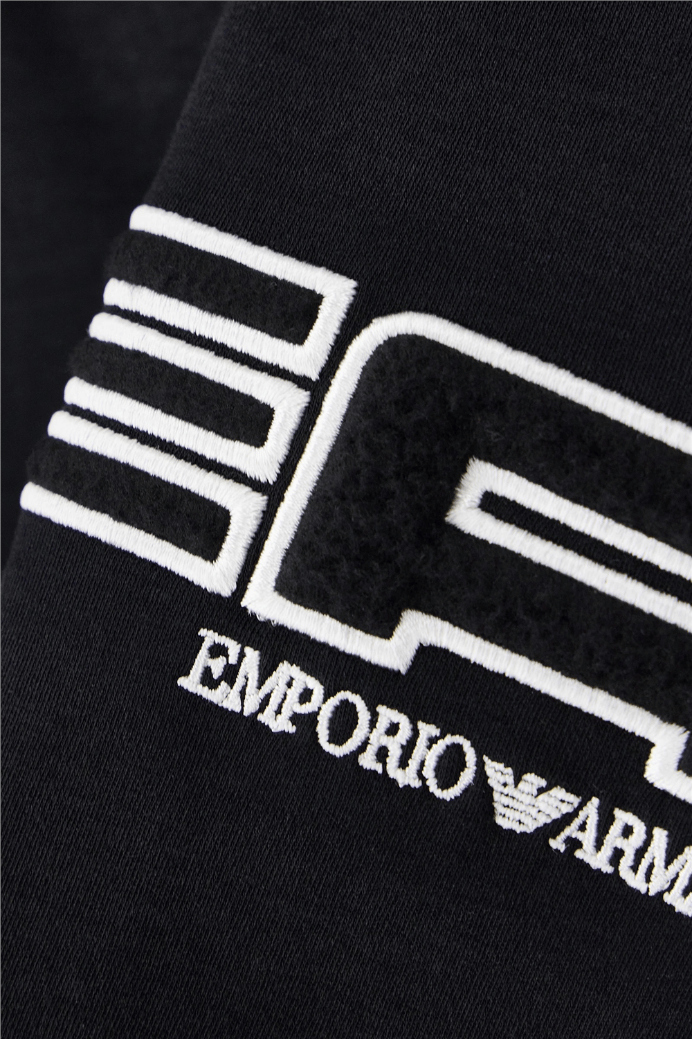EA7 Erkek Bisiklet Yaka T-Shirt Siyah