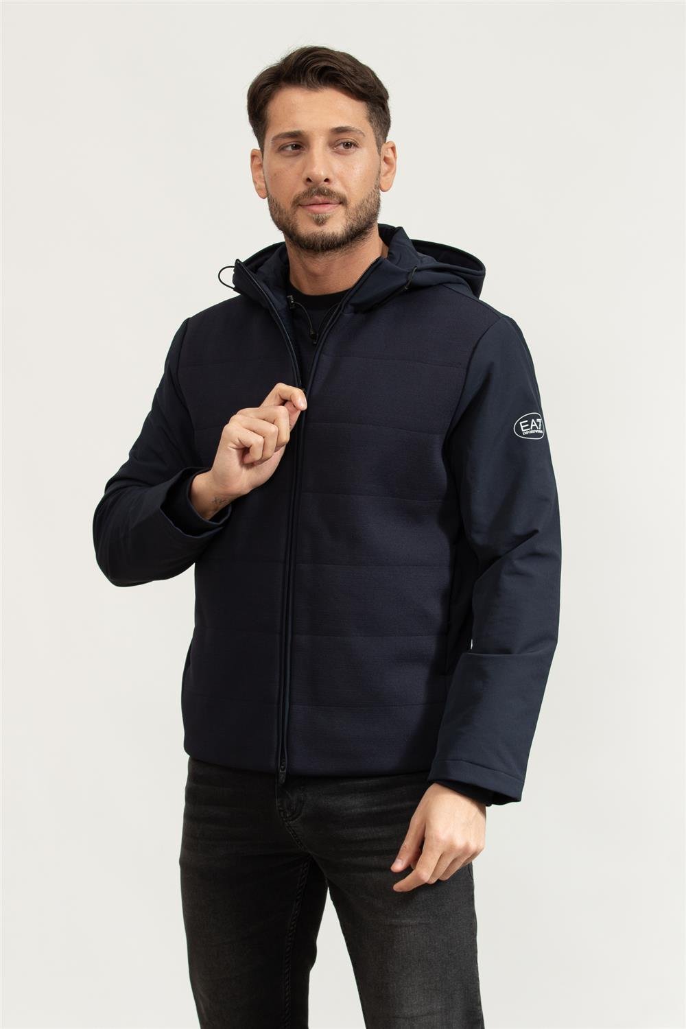 EA7 Erkek Fermuarlı Sweatshirt