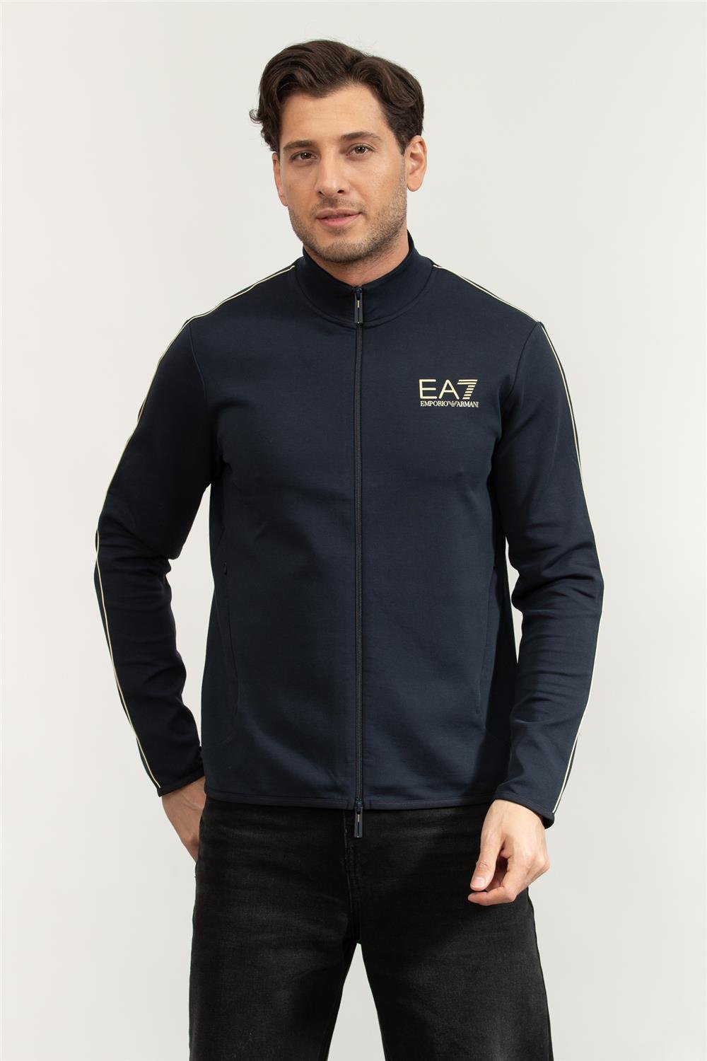 EA7 Erkek Fermuarlı Sweatshirt