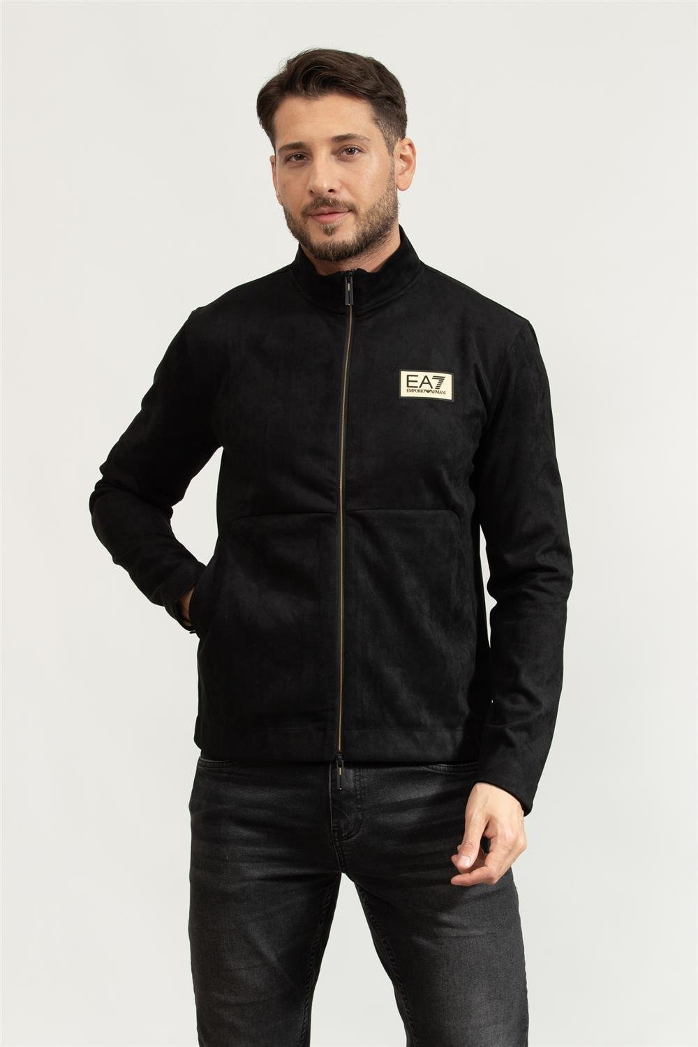 EA7 Erkek Fermuarlı Sweatshirt