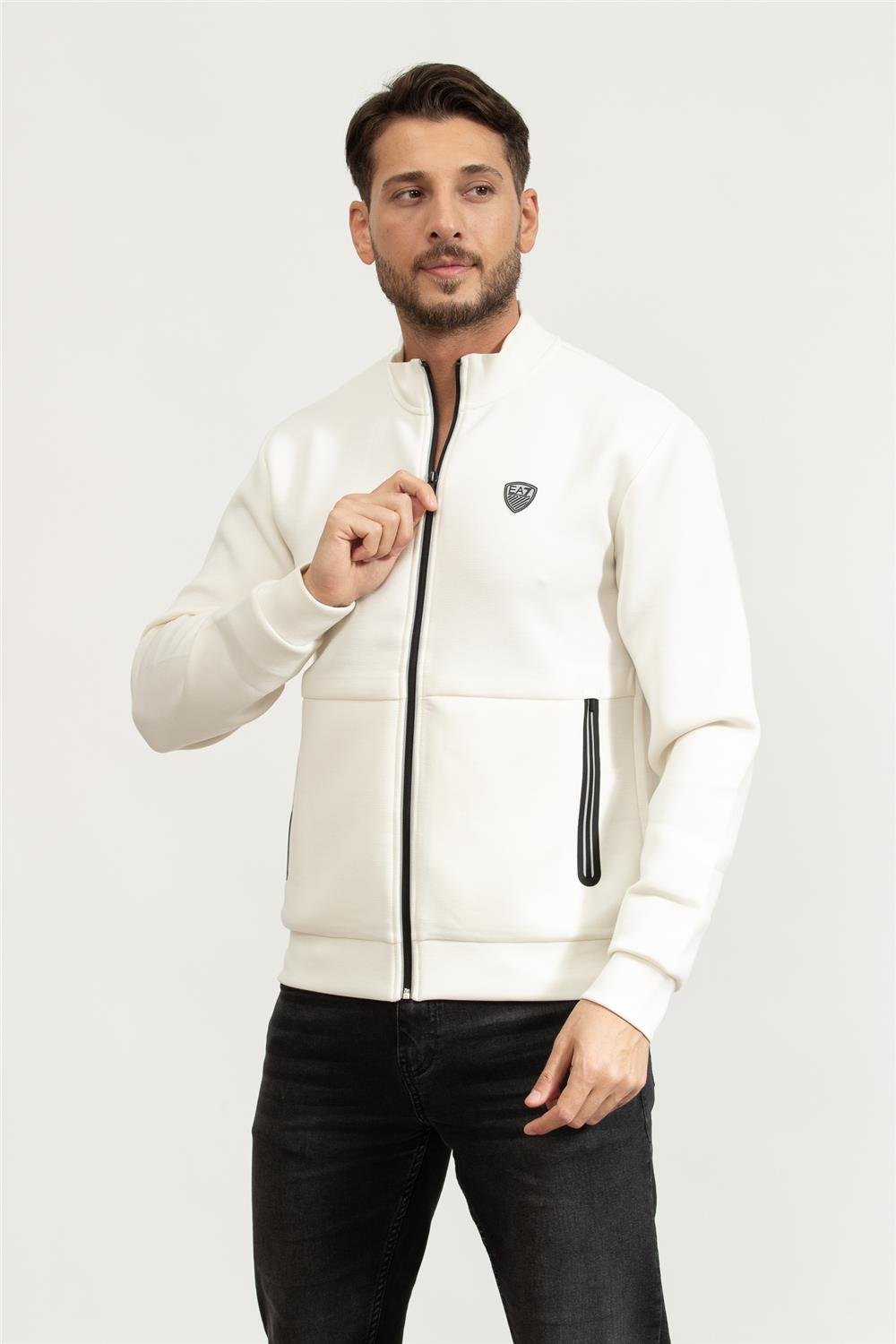 EA7 Erkek Fermuarlı Sweatshirt