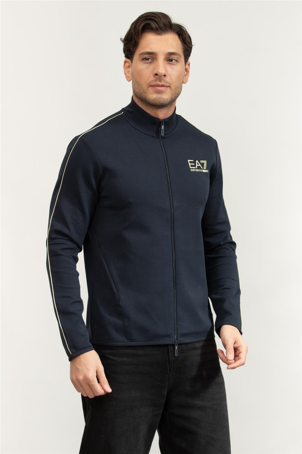 EA7 Erkek Fermuarlı Sweatshirt