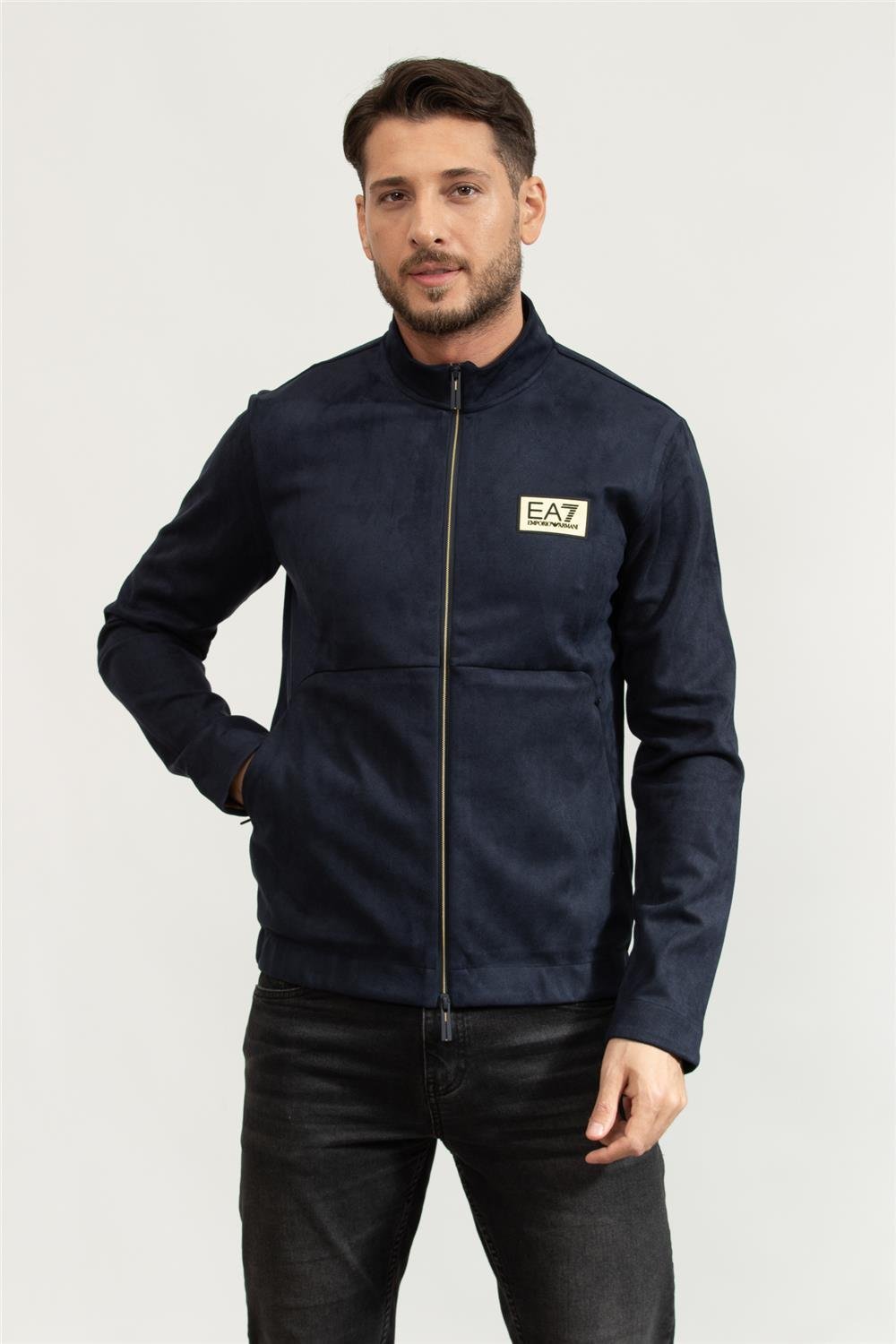 EA7 Erkek Fermuarlı Sweatshirt