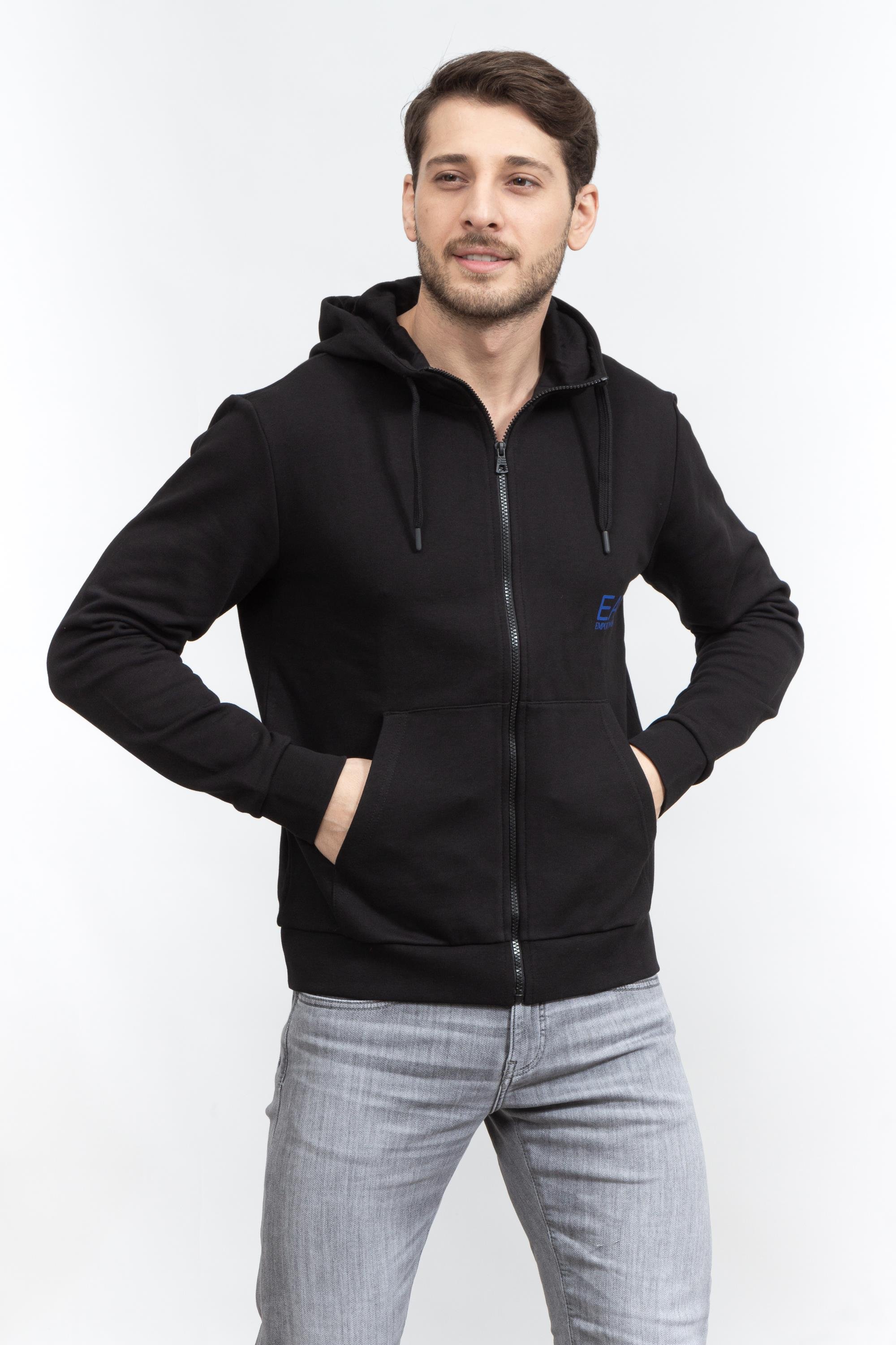 EA7 Erkek Fermuarlı Sweatshirt