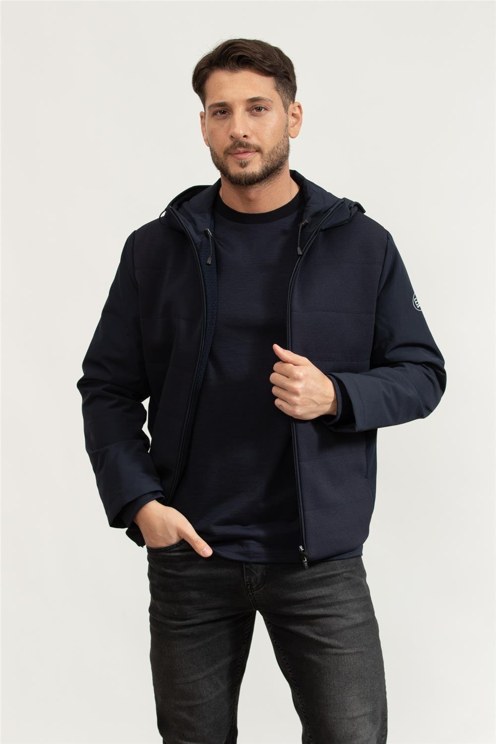 EA7 Erkek Fermuarlı Sweatshirt