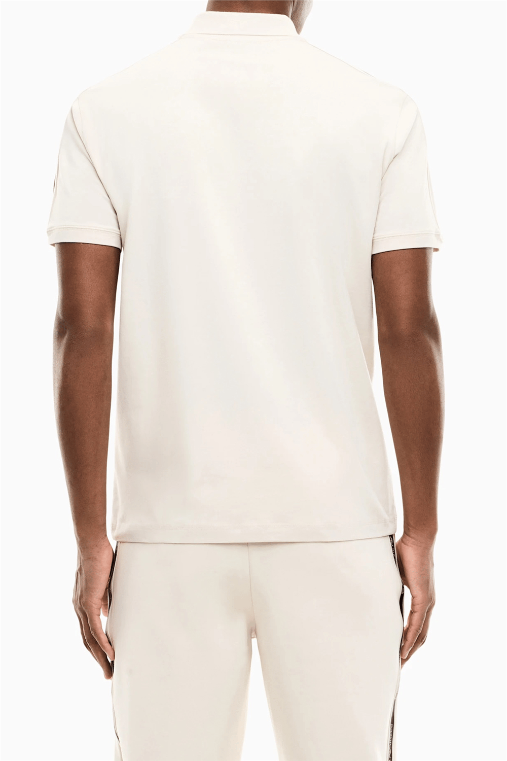 EA7 Erkek Polo Yaka T-Shirt Bej