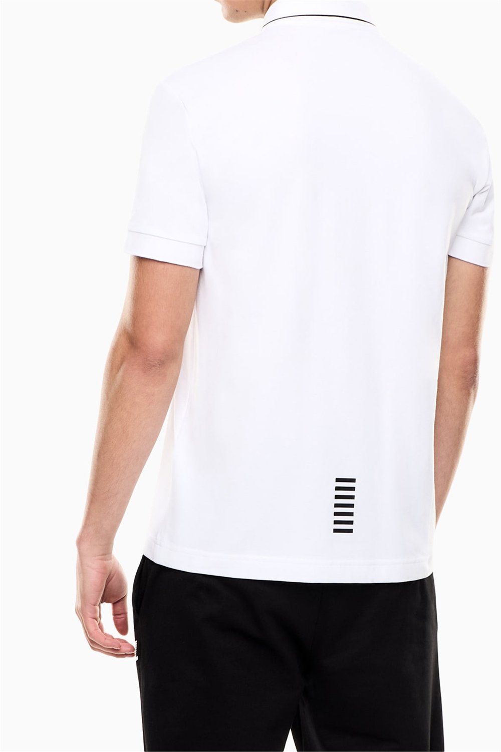 EA7 Erkek Polo Yaka T-Shirt Beyaz