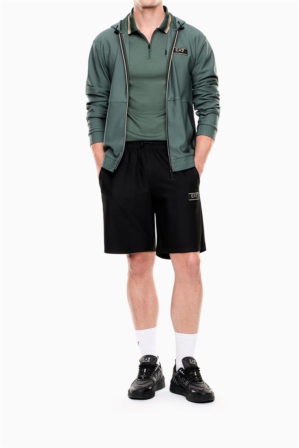 EA7 Erkek Polo Yaka T-Shirt Çok Renkli