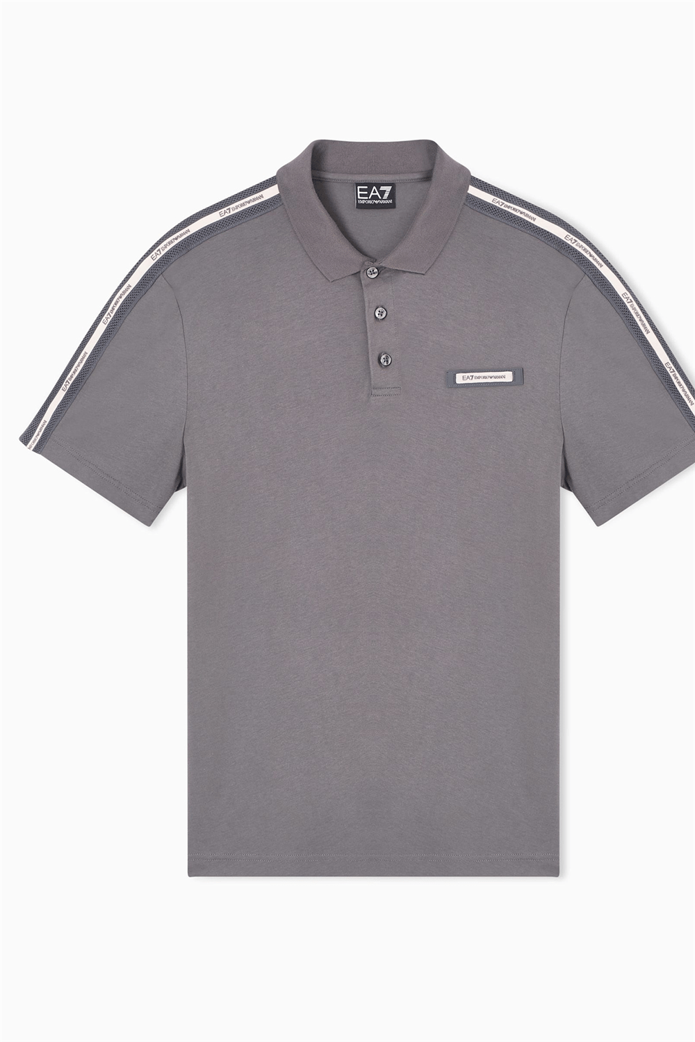 EA7 Erkek Polo Yaka T-Shirt Füme