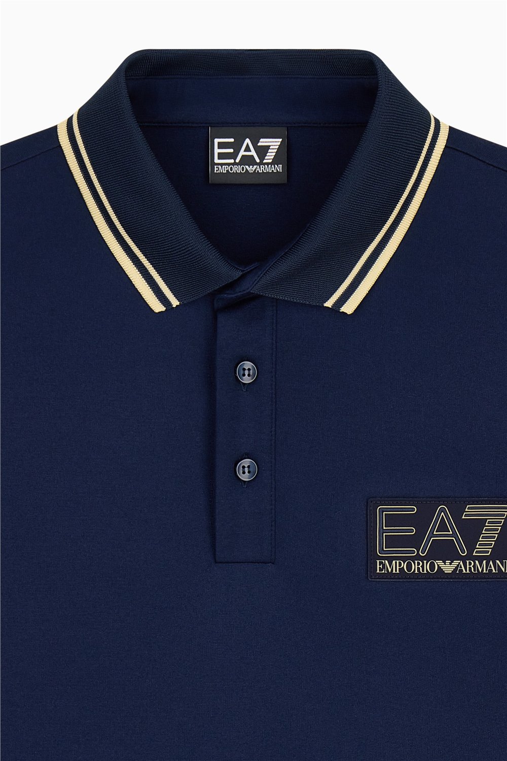 EA7 Erkek Polo Yaka T-Shirt Mavi