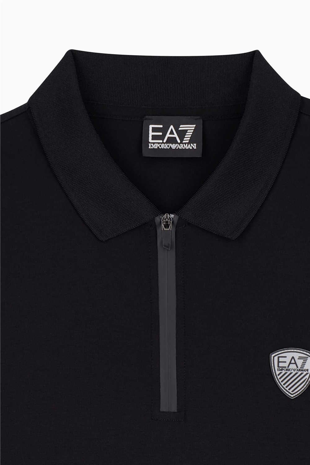 EA7 Erkek Polo Yaka T-Shirt Siyah