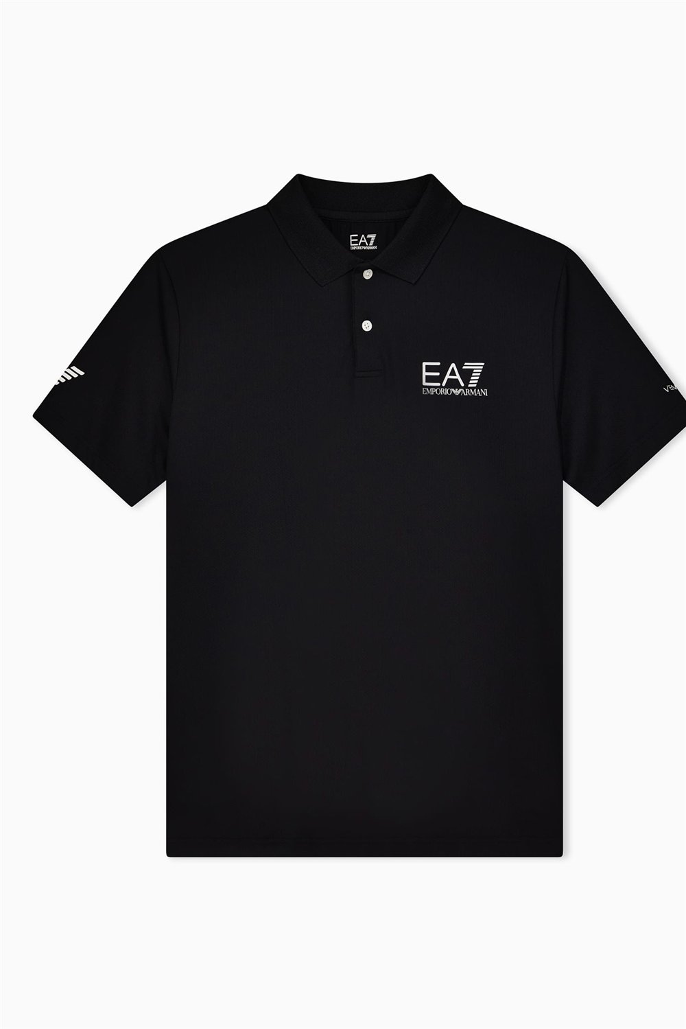 EA7 Erkek Polo Yaka T-Shirt Siyah