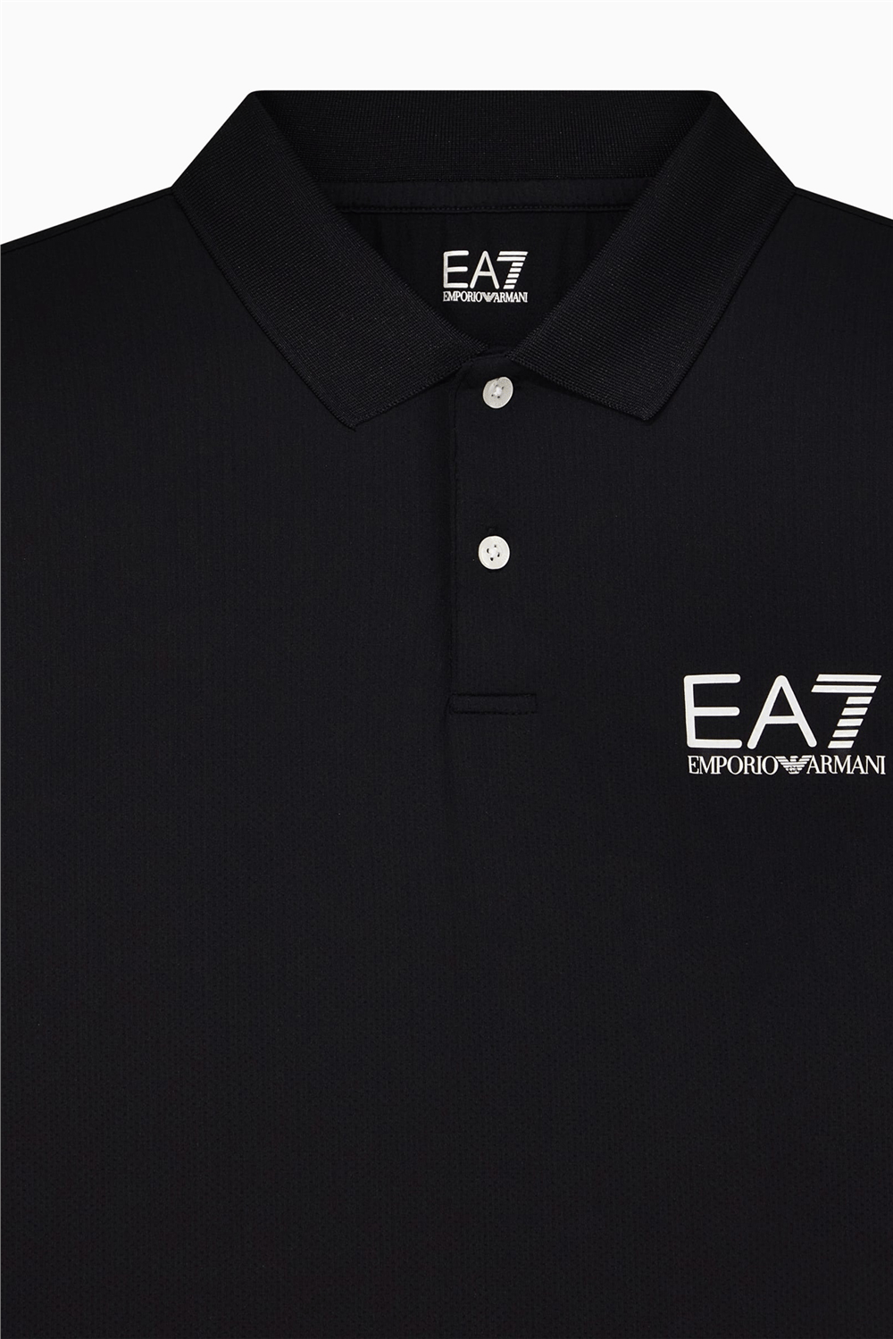 EA7 Erkek Polo Yaka T-Shirt Siyah