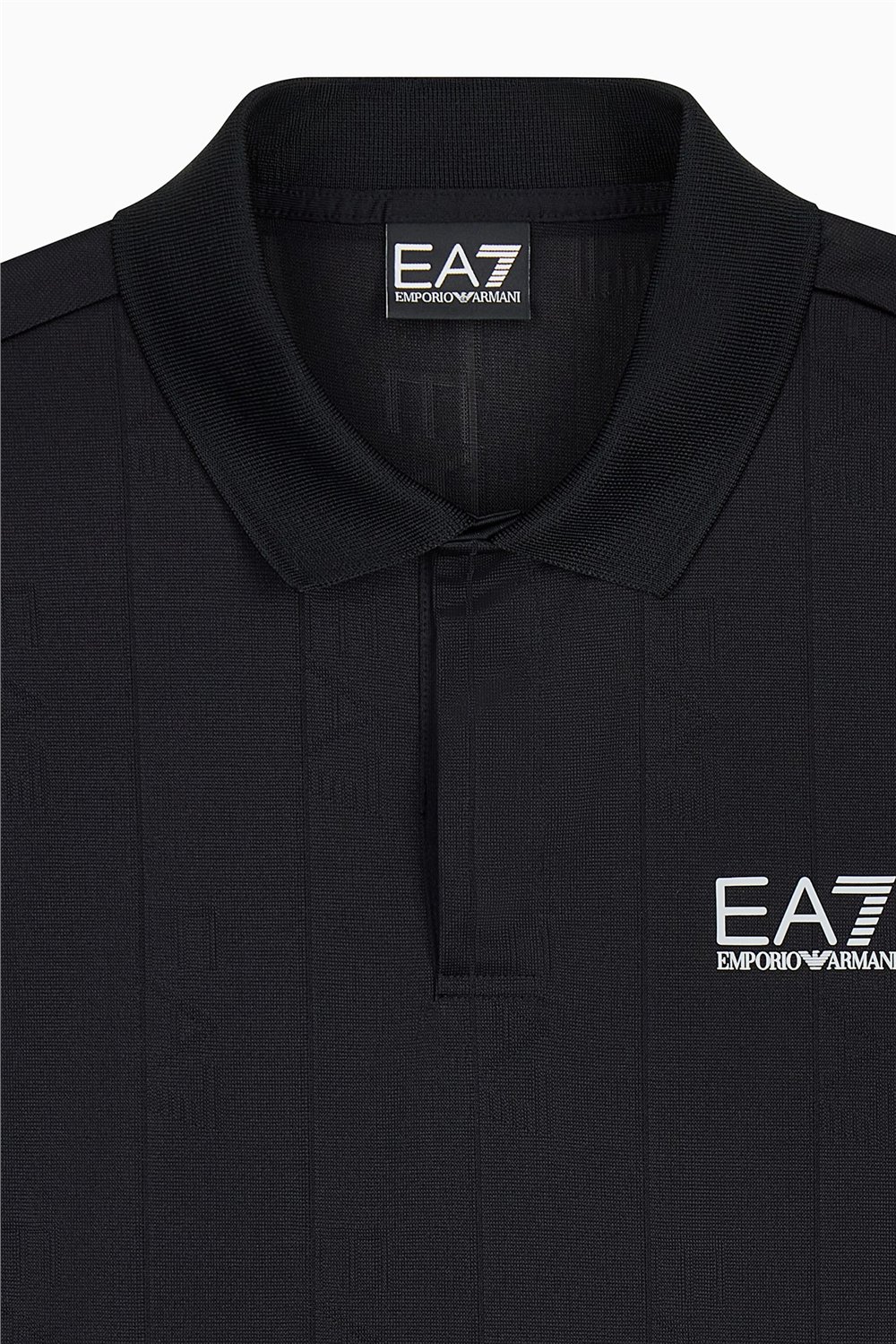 EA7 Erkek Polo Yaka T-Shirt Siyah