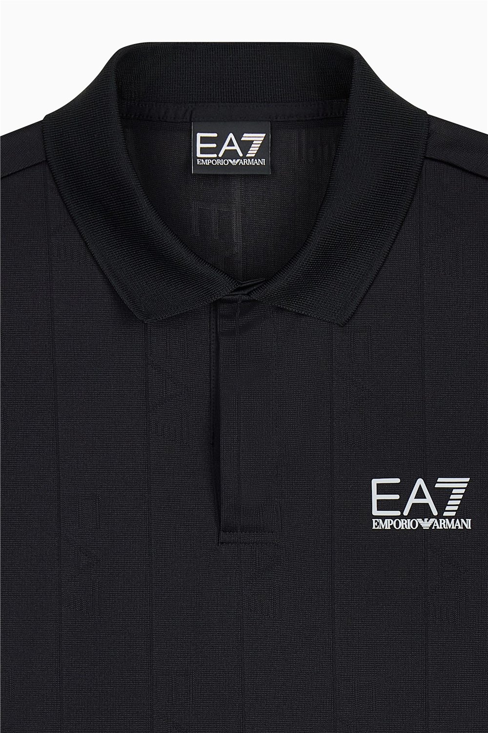 EA7 Erkek Polo Yaka T-Shirt Siyah