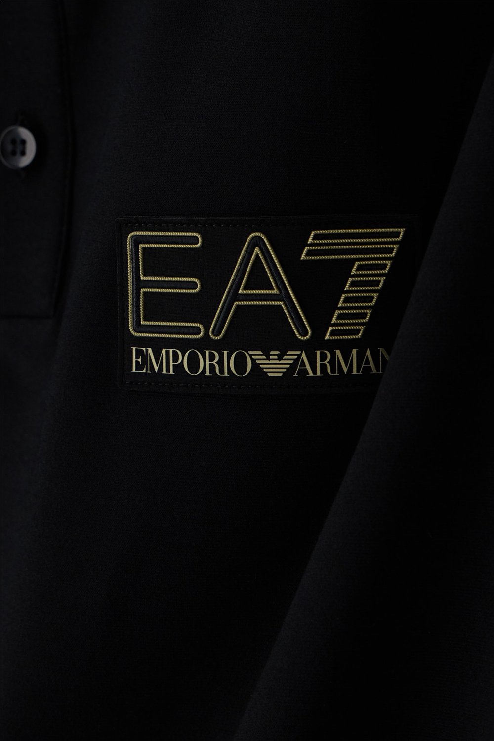 EA7 Erkek Polo Yaka T-Shirt Siyah