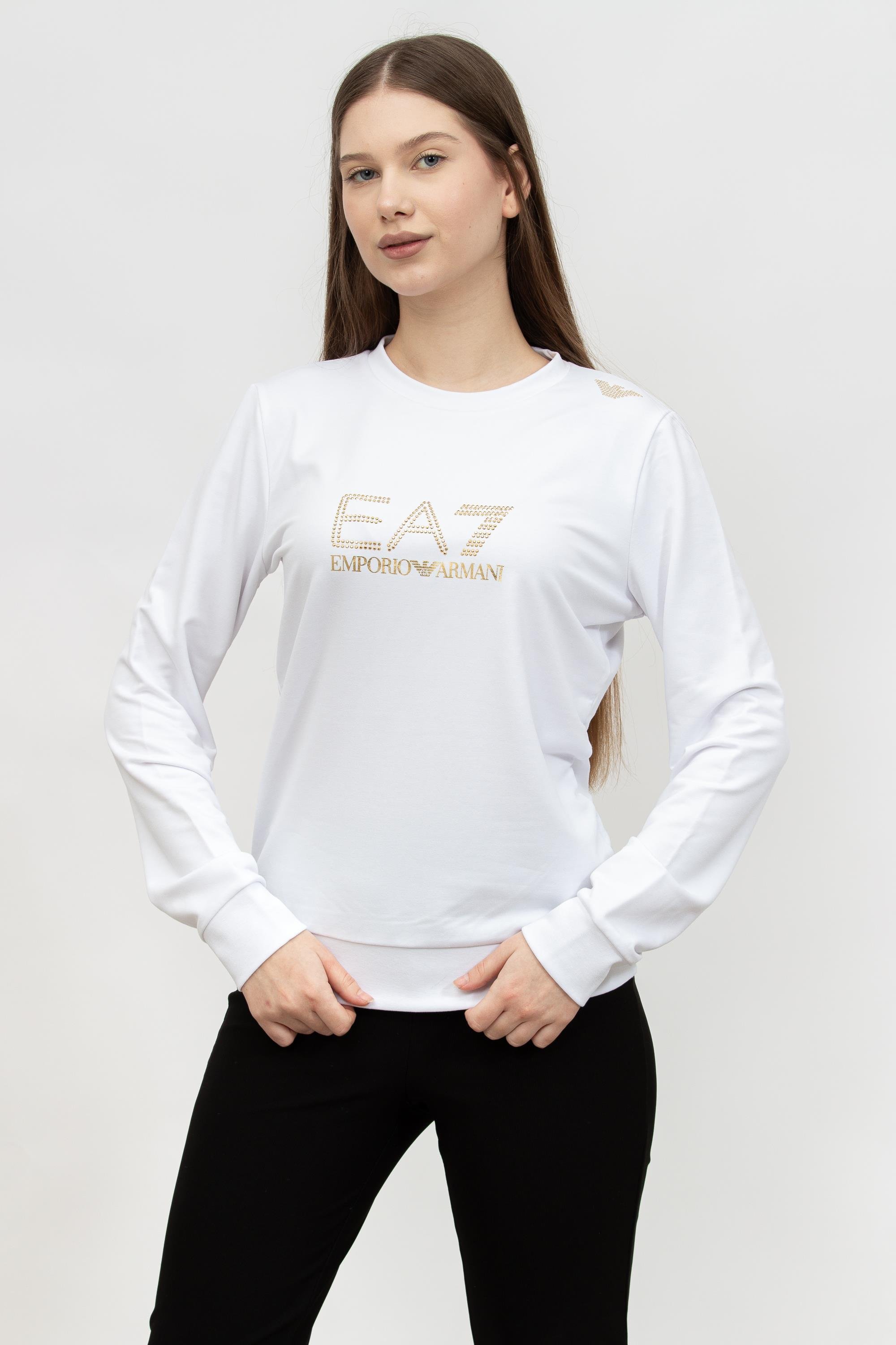 EA7 Kadın Bisiklet Yaka Sweatshirt