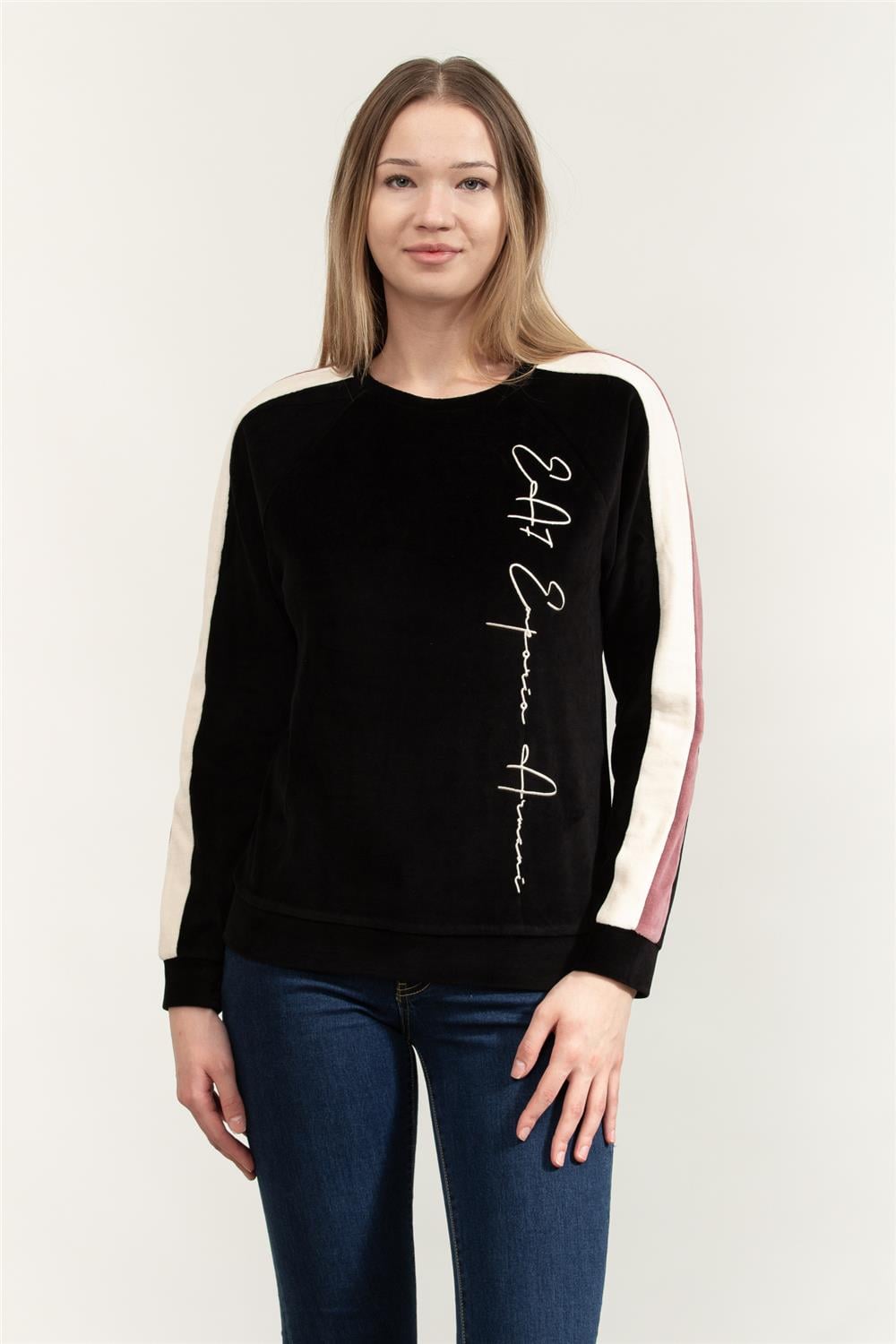 EA7 Kadın Bisiklet Yaka Sweatshirt