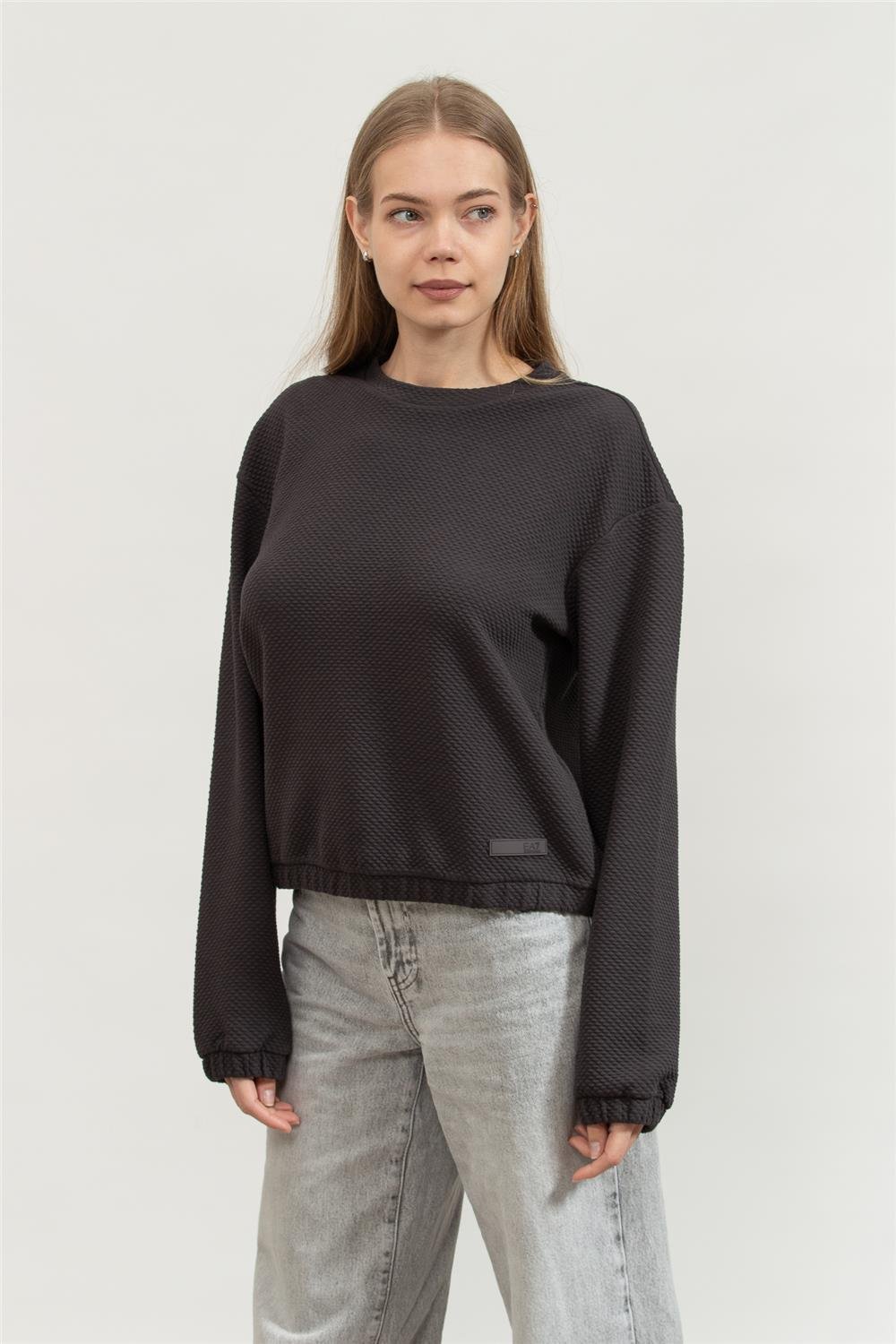 EA7 Kadın Bisiklet Yaka Sweatshirt