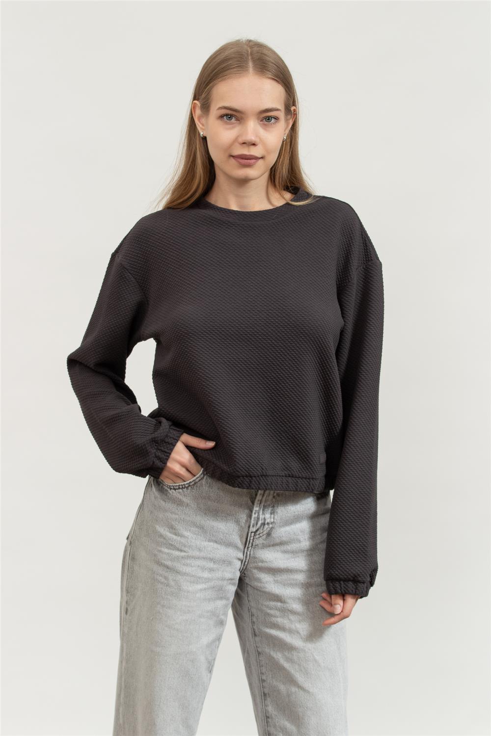 EA7 Kadın Bisiklet Yaka Sweatshirt