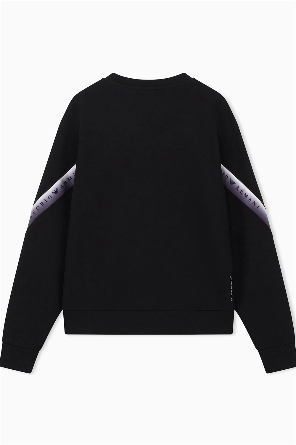 EA7 Kadın Bisiklet Yaka Sweatshirt Siyah