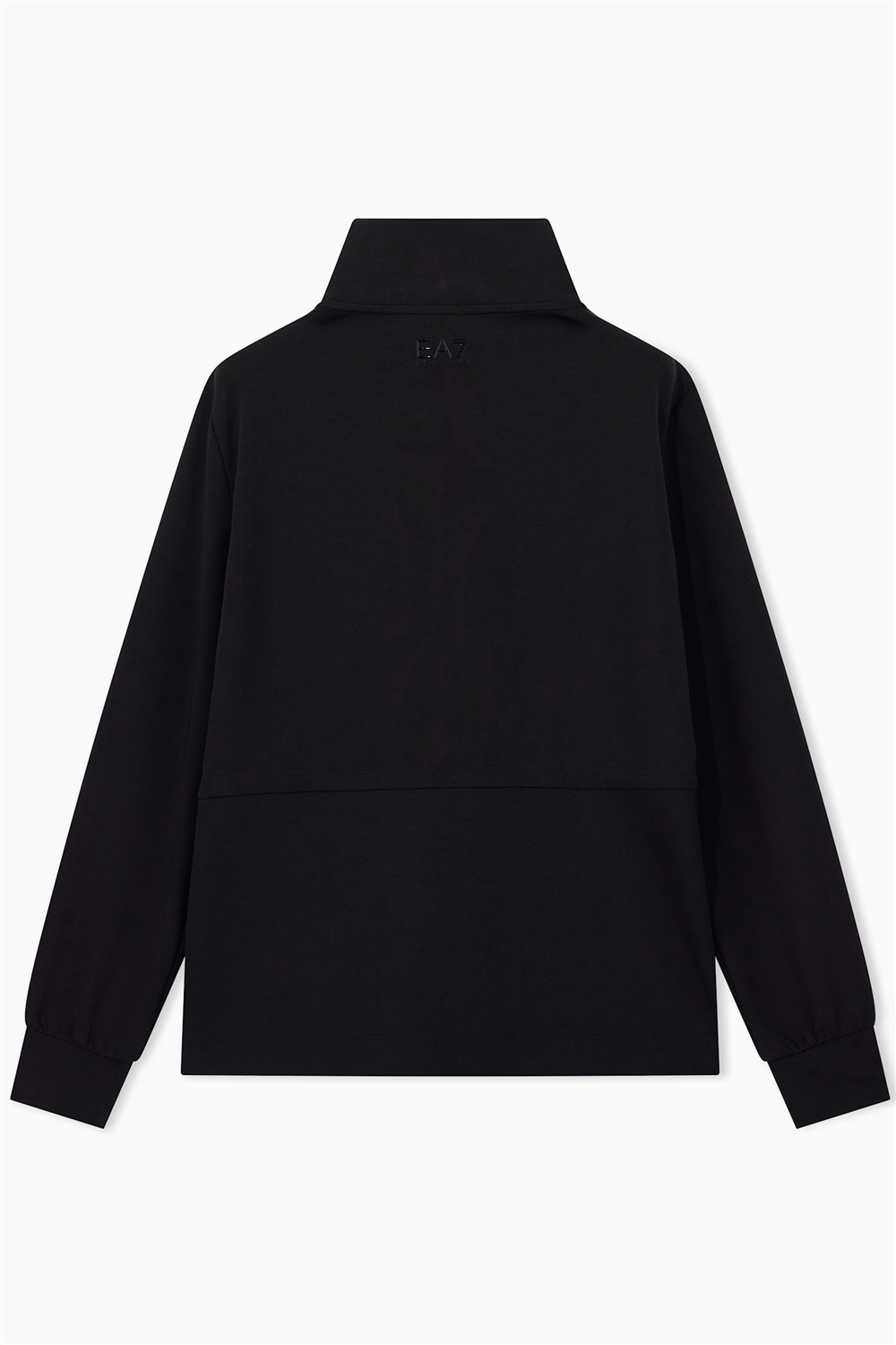 EA7 Kadın Bisiklet Yaka Sweatshirt Siyah