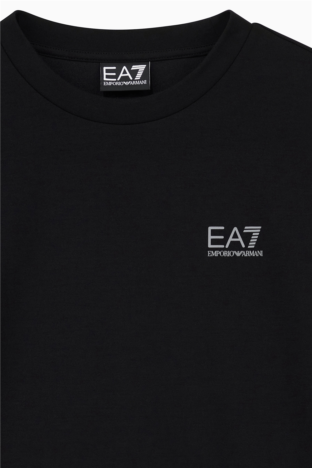 EA7 Kadın Bisiklet Yaka Sweatshirt Siyah