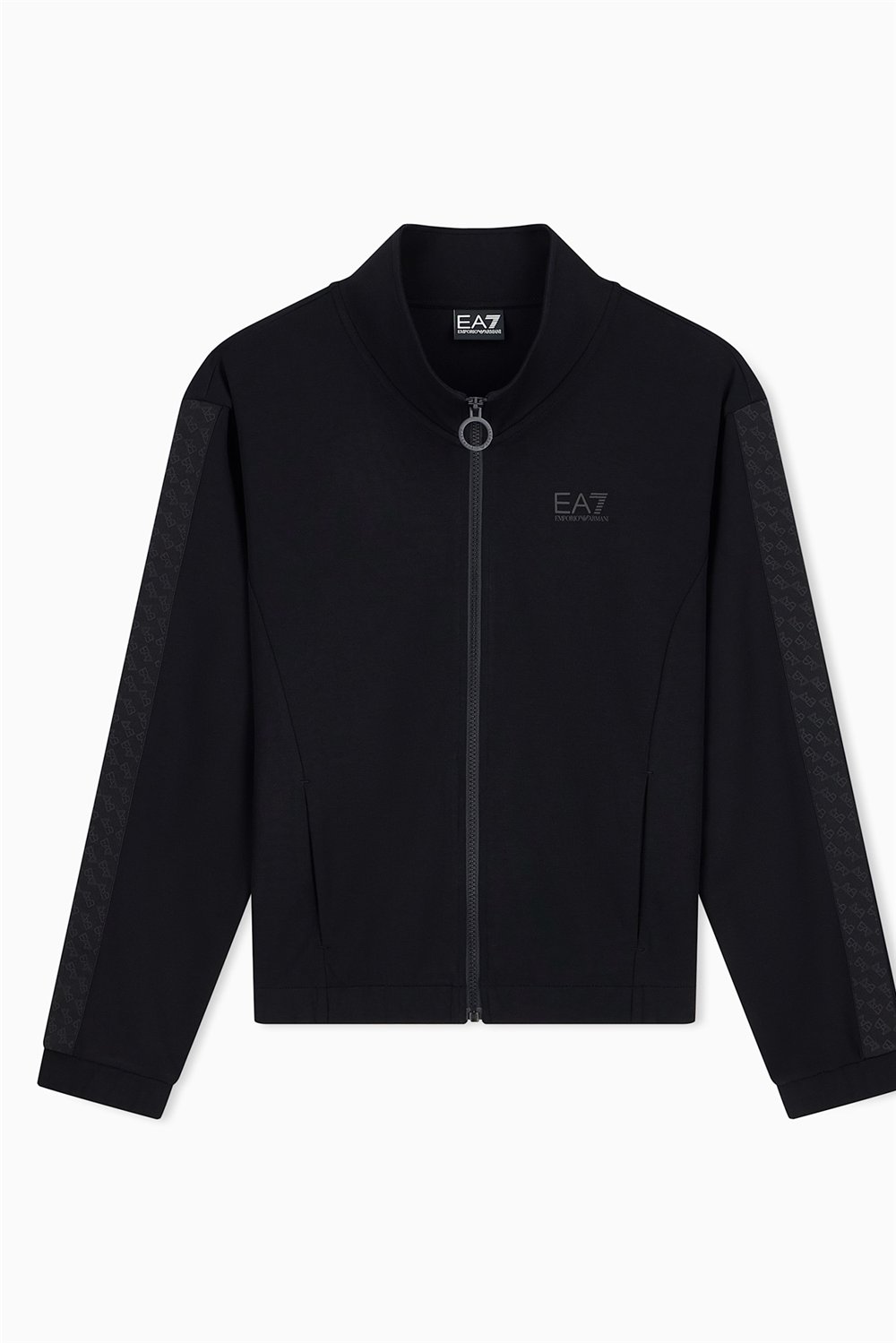 EA7 Kadın Bisiklet Yaka Sweatshirt Siyah