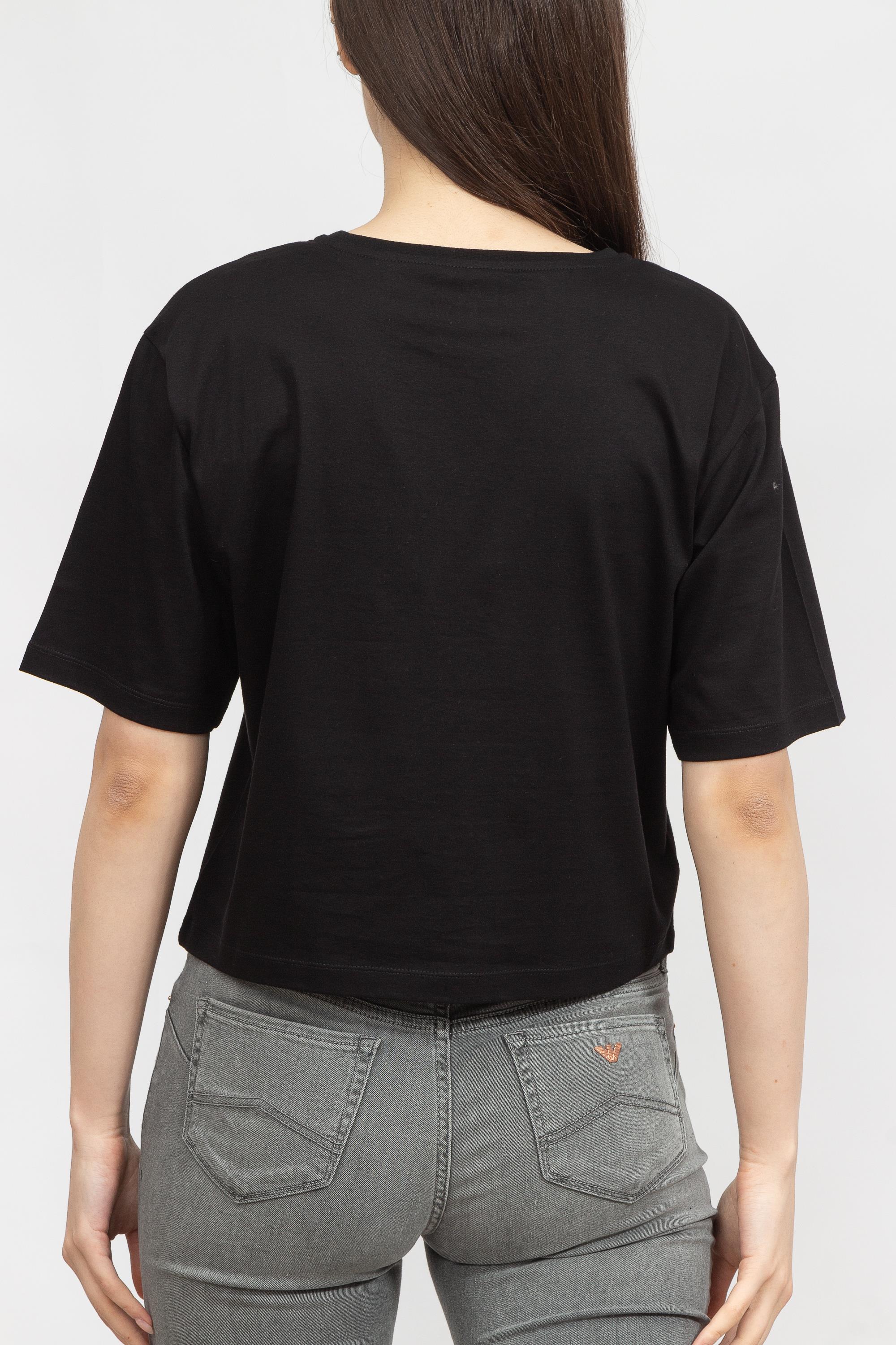 EA7 Kadın Bisiklet Yaka T-Shirt