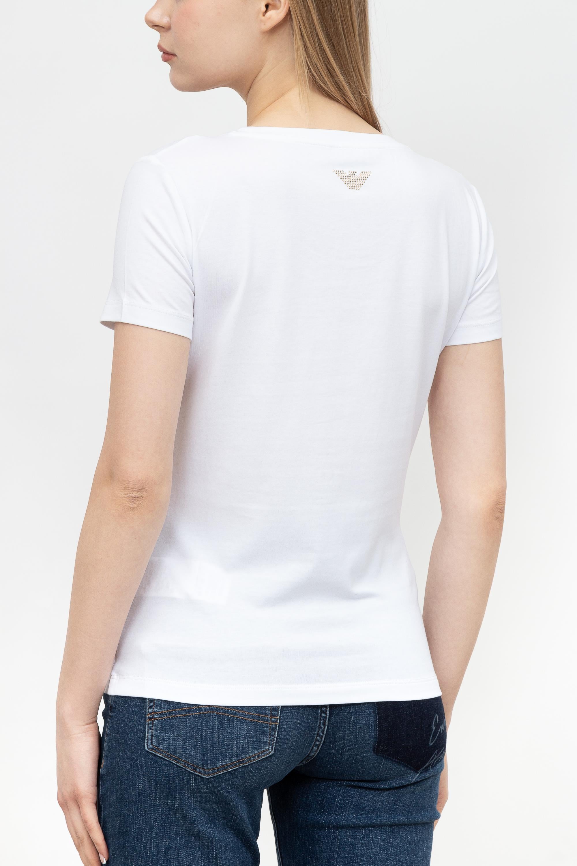 EA7 Kadın Bisiklet Yaka T-Shirt